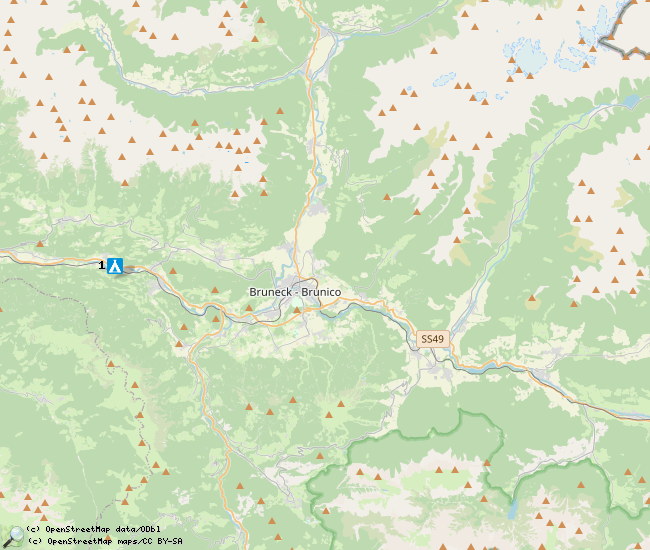 Belangrijke locaties voor het Pustertal 